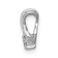 14K White Gold Complete 2.9mm a Diamond Chain Slide view 2