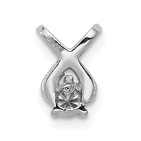 14K White Gold Complete 2.9mm a Diamond Chain Slide view 4