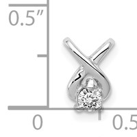 14K White Gold Complete 2.9mm a Diamond Chain Slide view 3