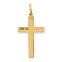14K Laser Designed Cross Pendant view 4