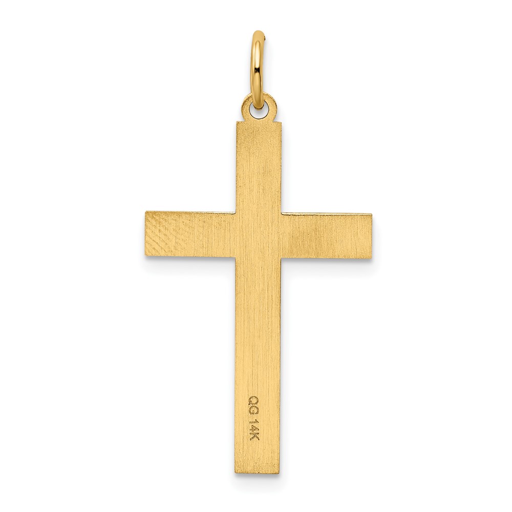 14K Laser Designed Cross Pendant (XR1010)