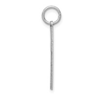 14K White Gold Laser Designed Cross Pendant view 2