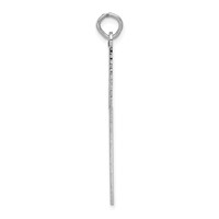 14K White Gold Laser Designed Cross Pendant view 2