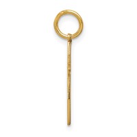 14K Yellow Gold Laser Designed Passion Cross Charm view 2