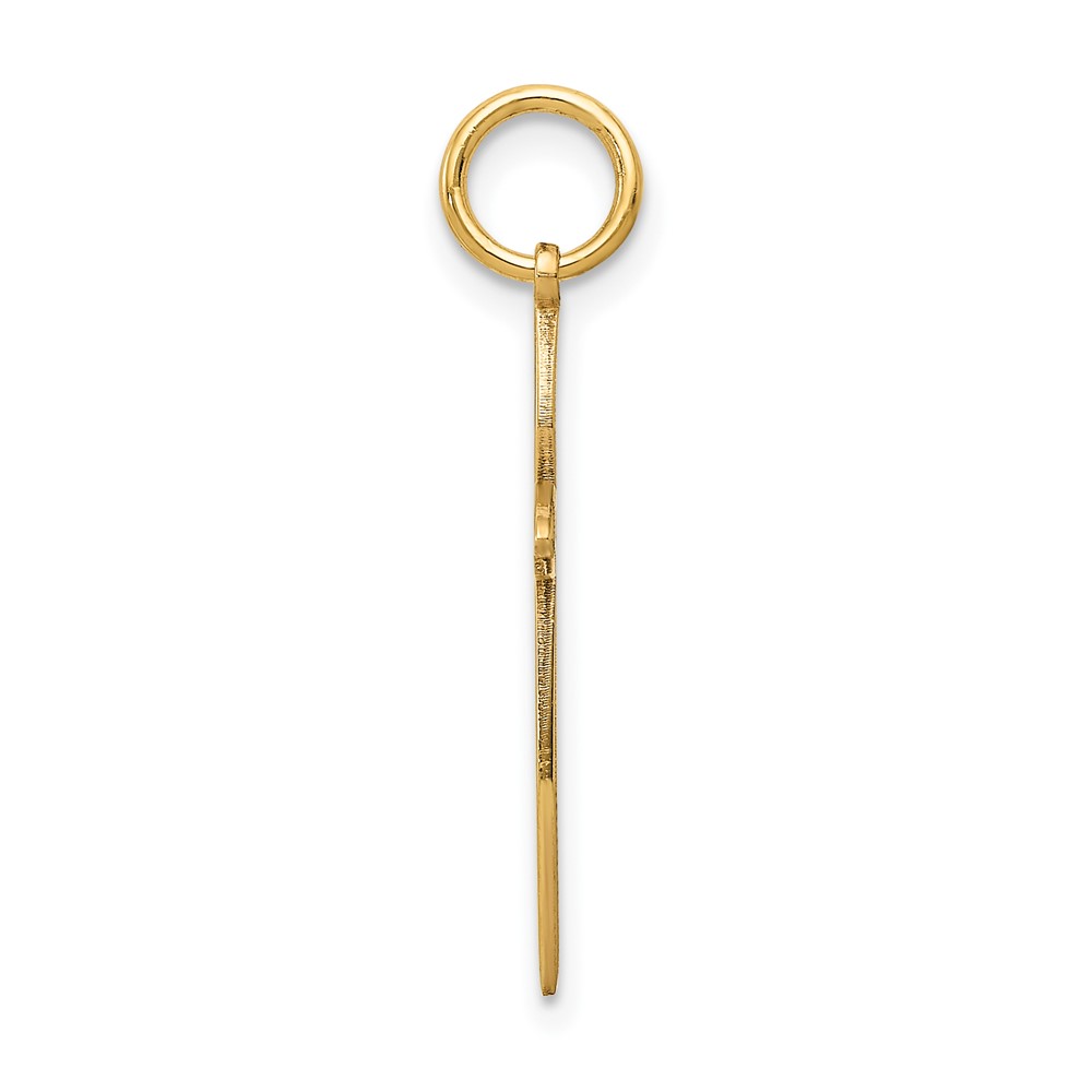 14K Laser Designed Passion Cross Charm (XR1037)