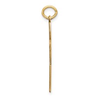 14K Yellow Gold Laser Designed Passion Cross Pendant view 2
