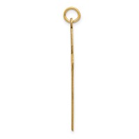 14K Yellow Gold Laser Designed Passion Cross Pendant view 2