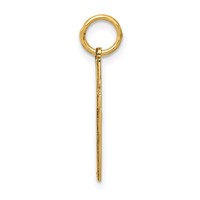 14K Yellow Gold Laser Designed Cut-out Cross Charm view 2