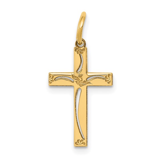 Gold Latin Cross Pendant