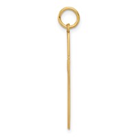 14K Yellow Gold Laser Designed Cut-out Cross Charm view 2