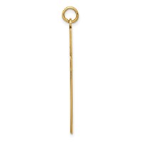 14K Yellow Gold Laser Designed Cut-out Cross Charm view 2