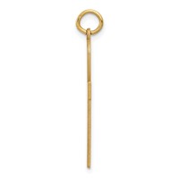 14K Yellow Gold Laser Designed Ankh Cross Pendant view 2