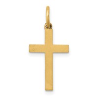 14K Laser Cut Ichthus Cross Charm view 4