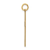 14K Laser Designed Ichthus Cross Pendant view 2