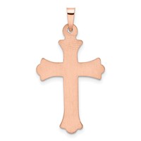 14K Two-tone 0.05 Carat Diamond Cross Pendant view 4