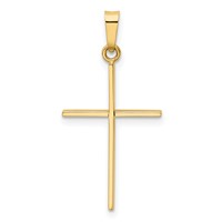 14K Yellow Gold Cross Pendant view 4
