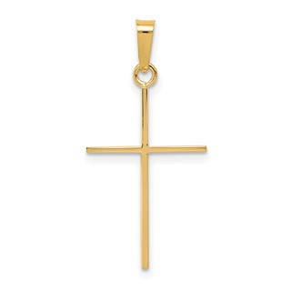 Gold Polished Latin Cross Pendant