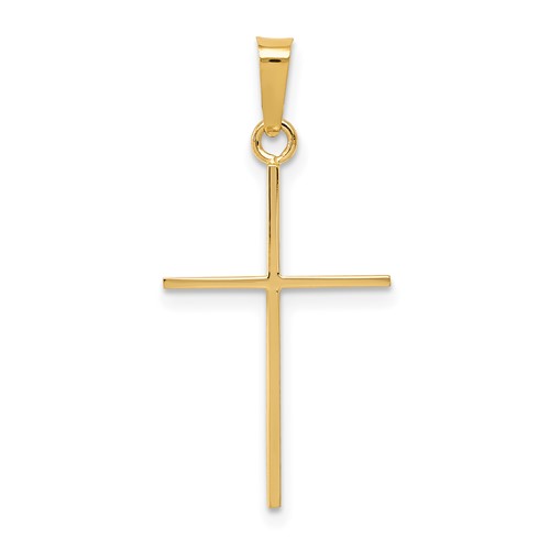 14K Yellow Gold Cross Pendant