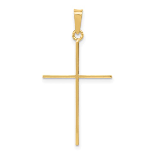 14K Yellow Gold Cross Pendant