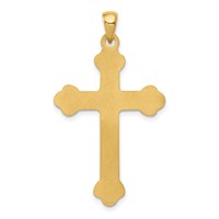 14K Budded Cross Pendant view 4
