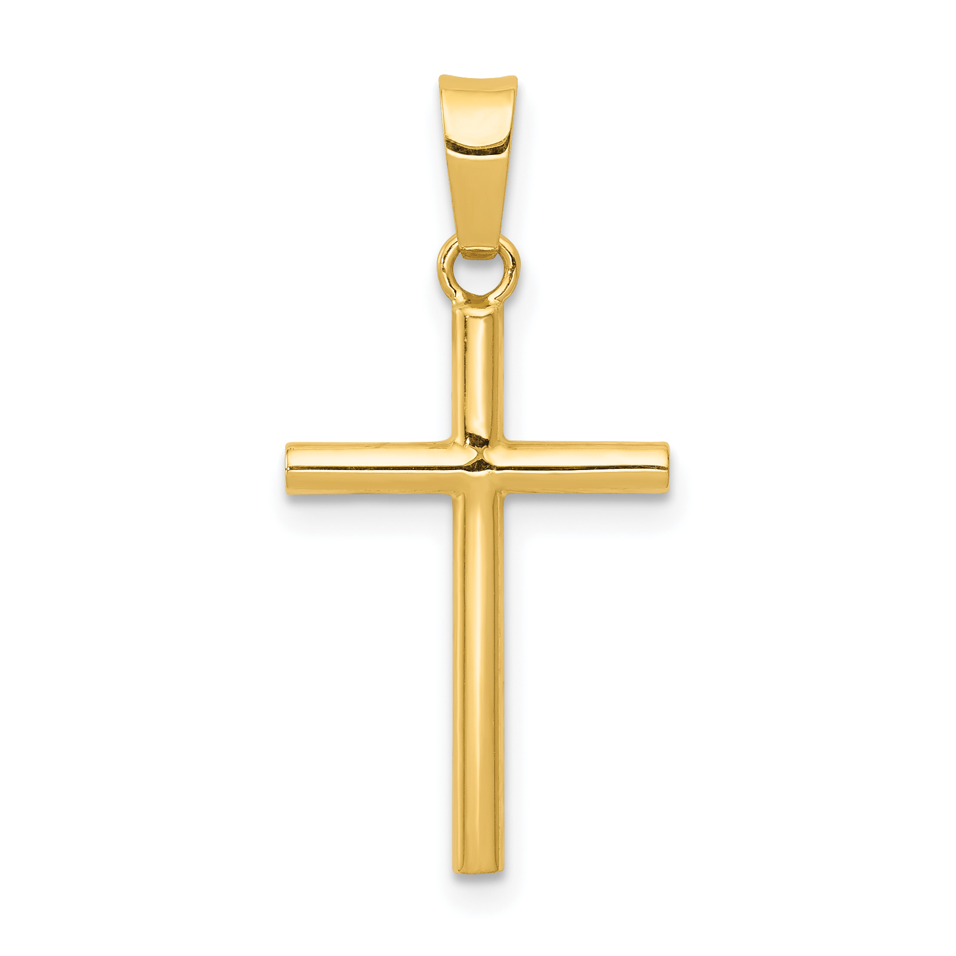 14k Polished Cross Pendant (XR1410)