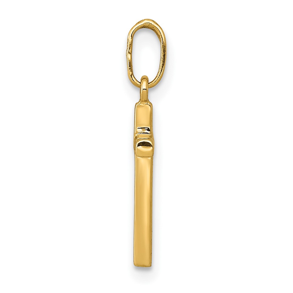 14k Polished Cross Pendant (XR1411)