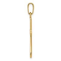 14K Polished Cross Pendant view 2