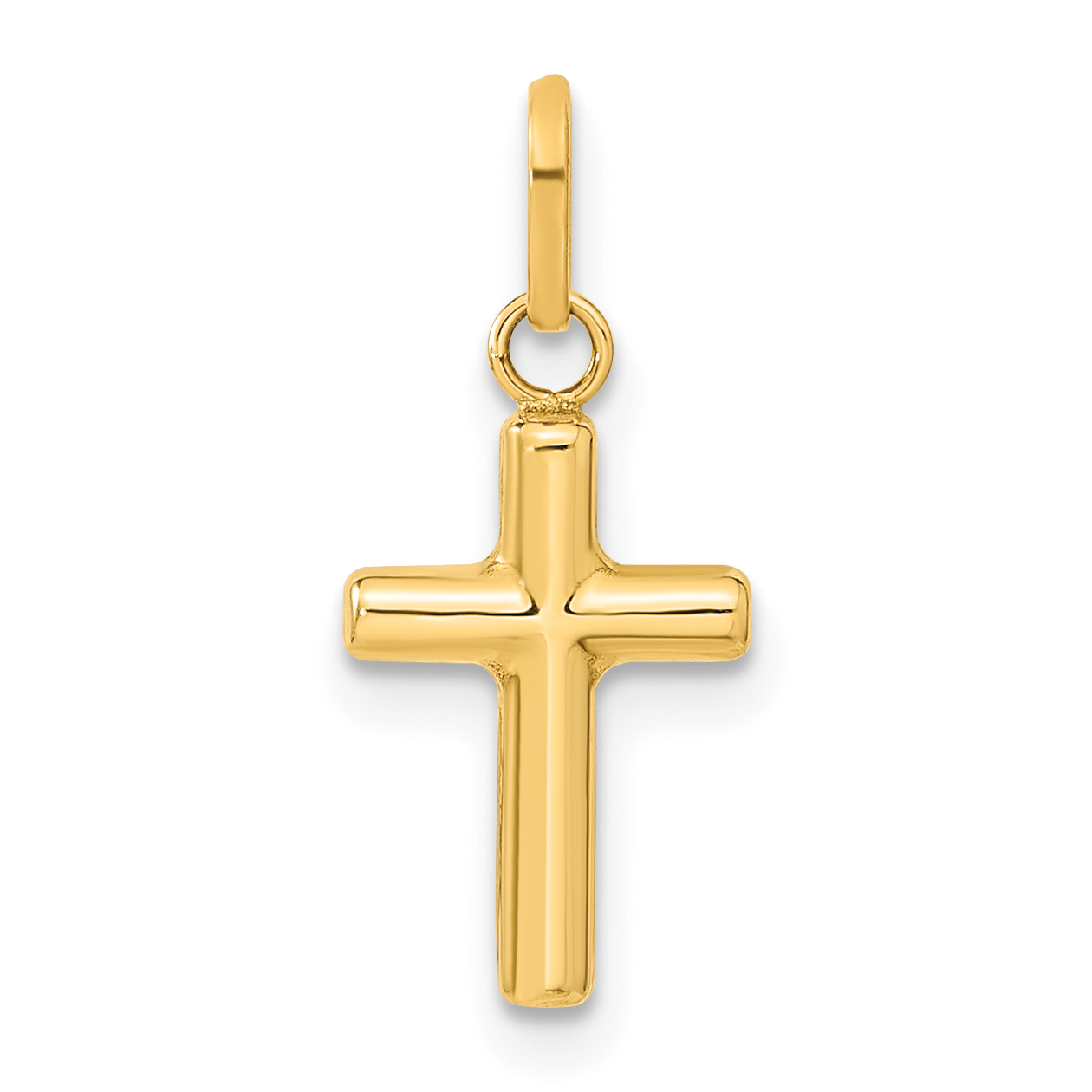 14k Hollow Cross Pendant (XR165)
