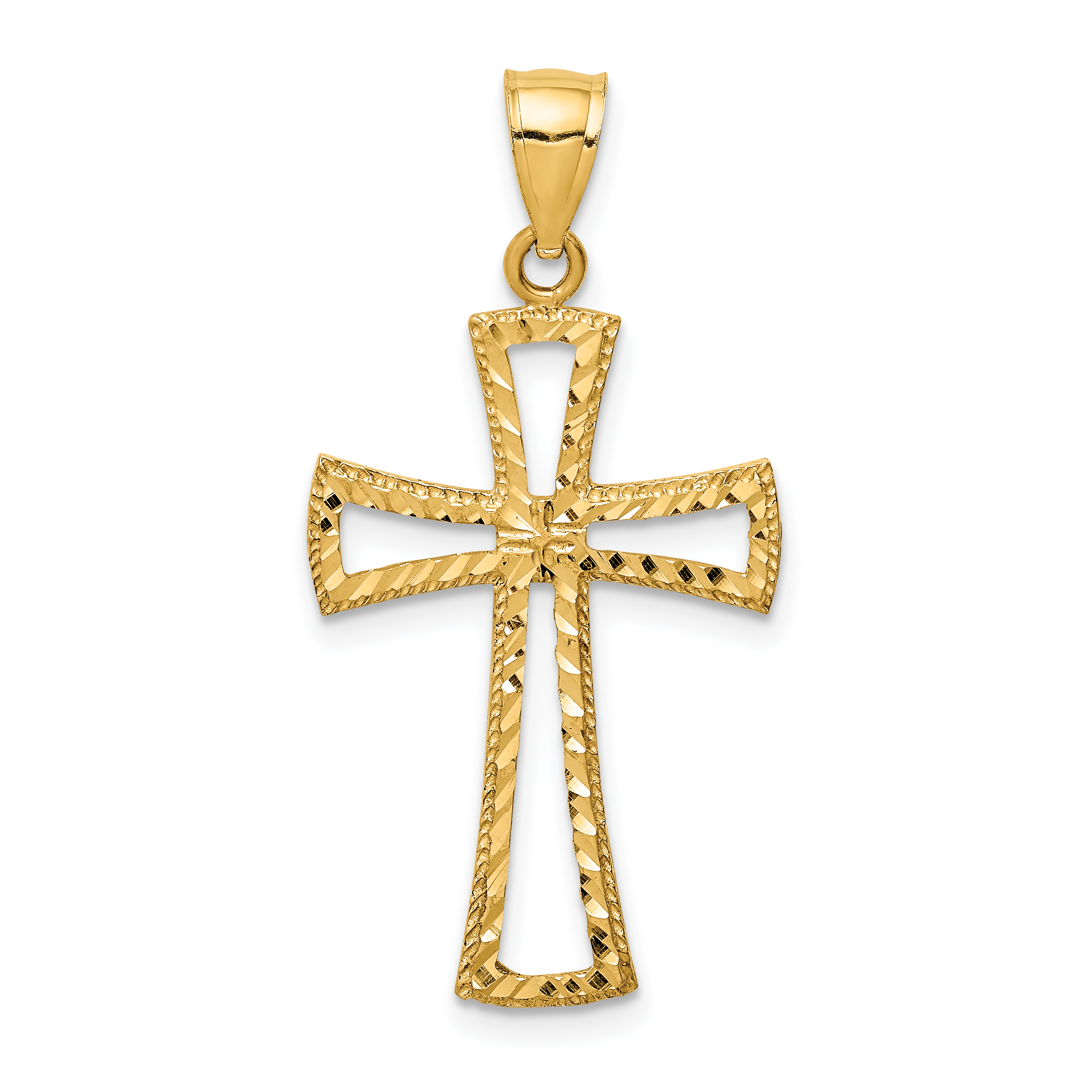 14K D/C Cross Pendant (XR1704)