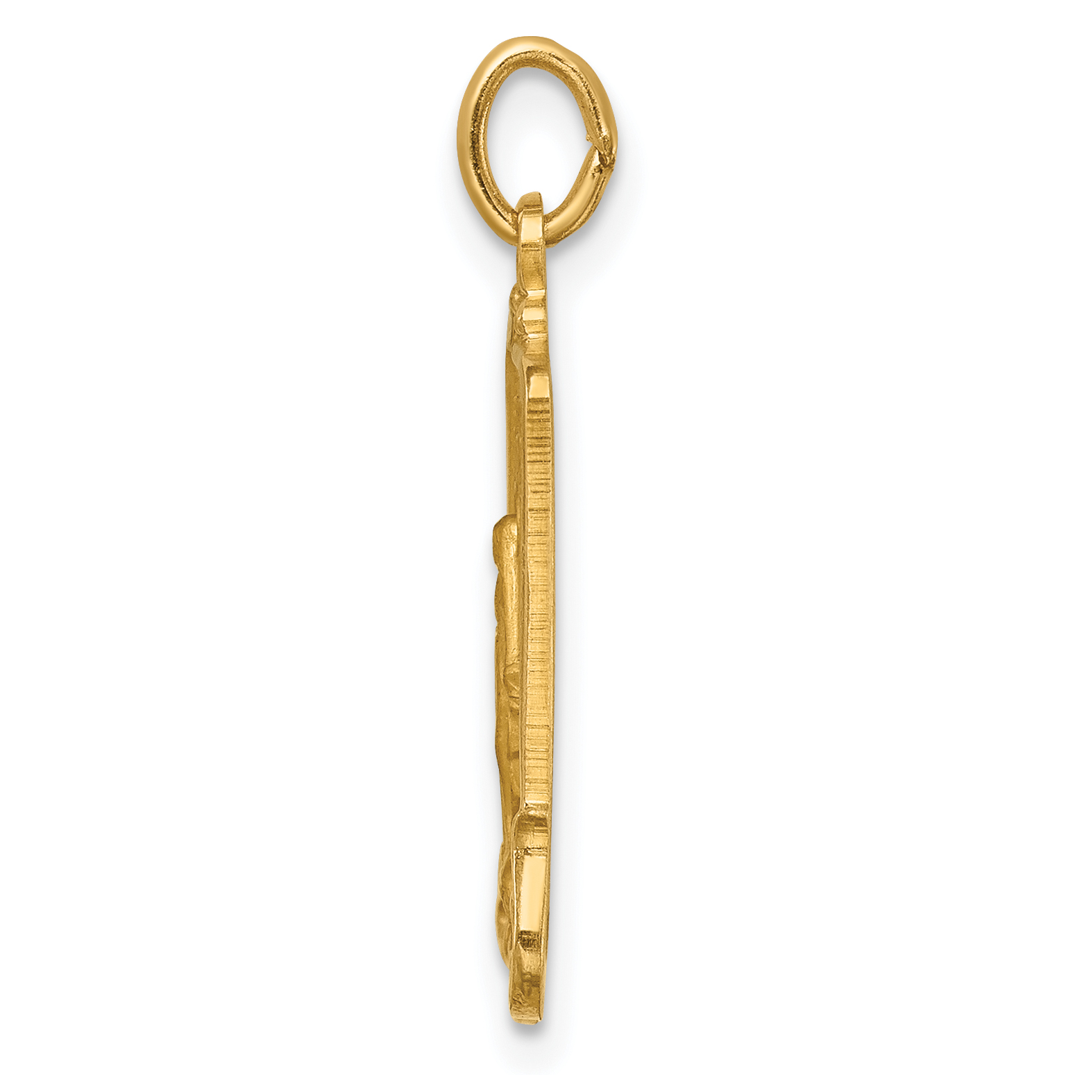 Medalla Milagrosa XR1746 enmarcada rectangular lisa pulida/satinada 14K - Imagen 2 de 4