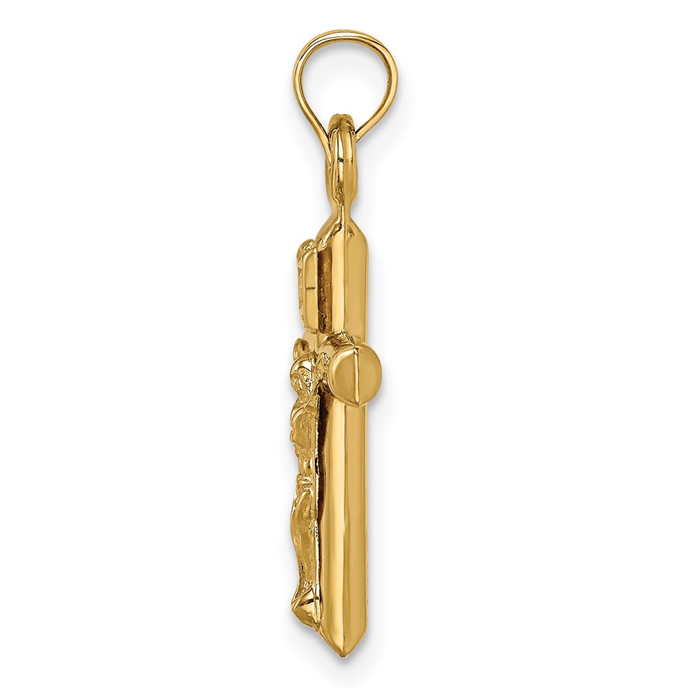 14k Hollow Crucifix Pendant (XR1840)