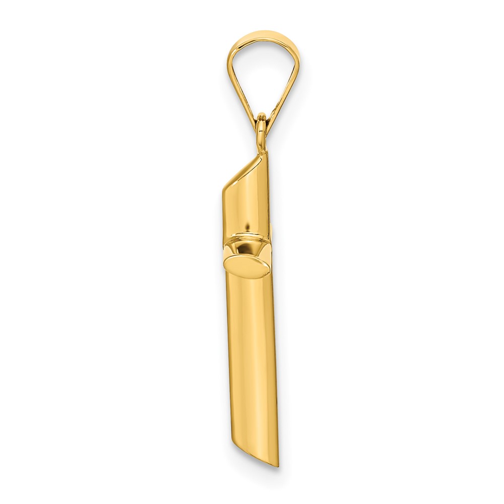 14K Polished Cross Pendant (XR1924)