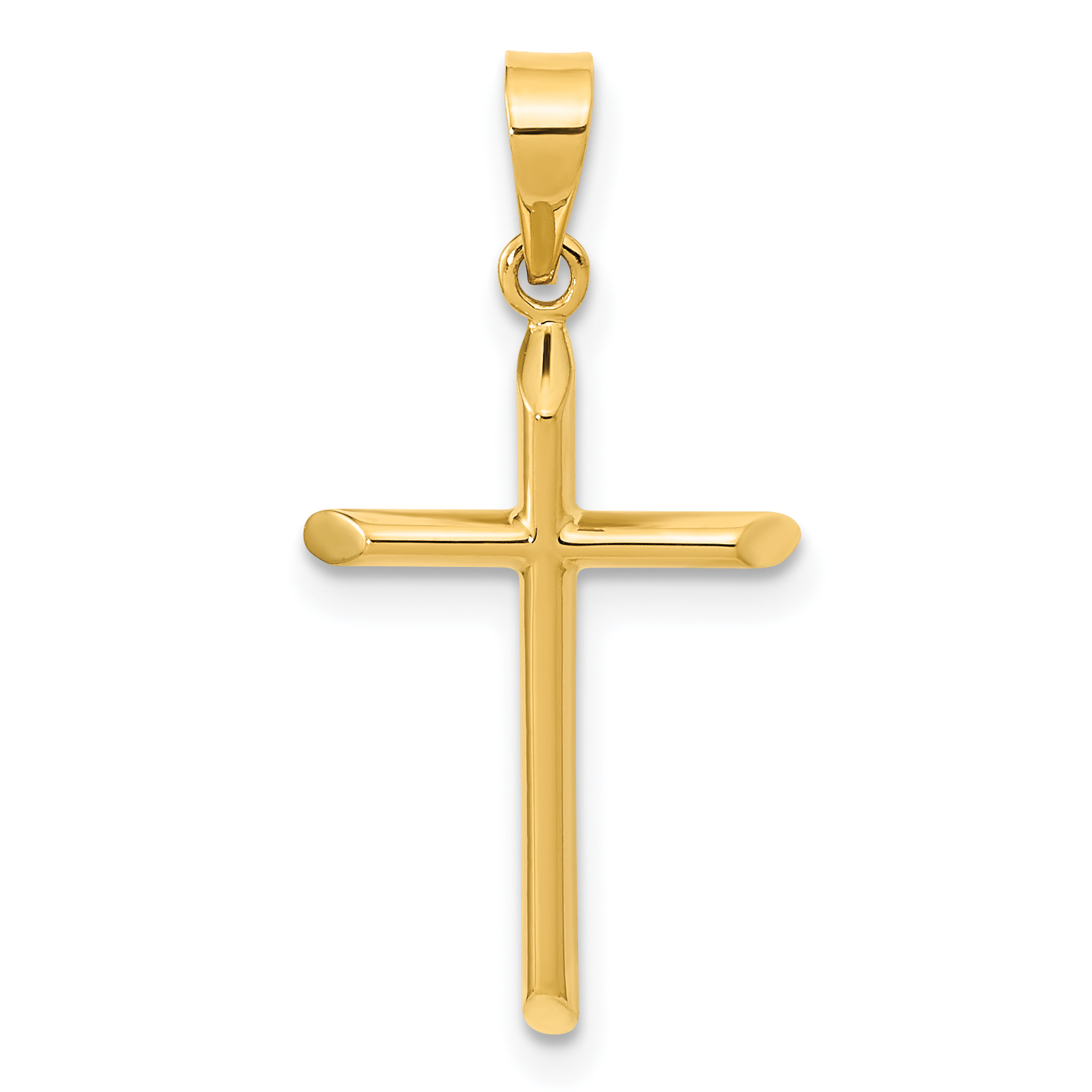 14K Polished Cross Pendant (XR1924)