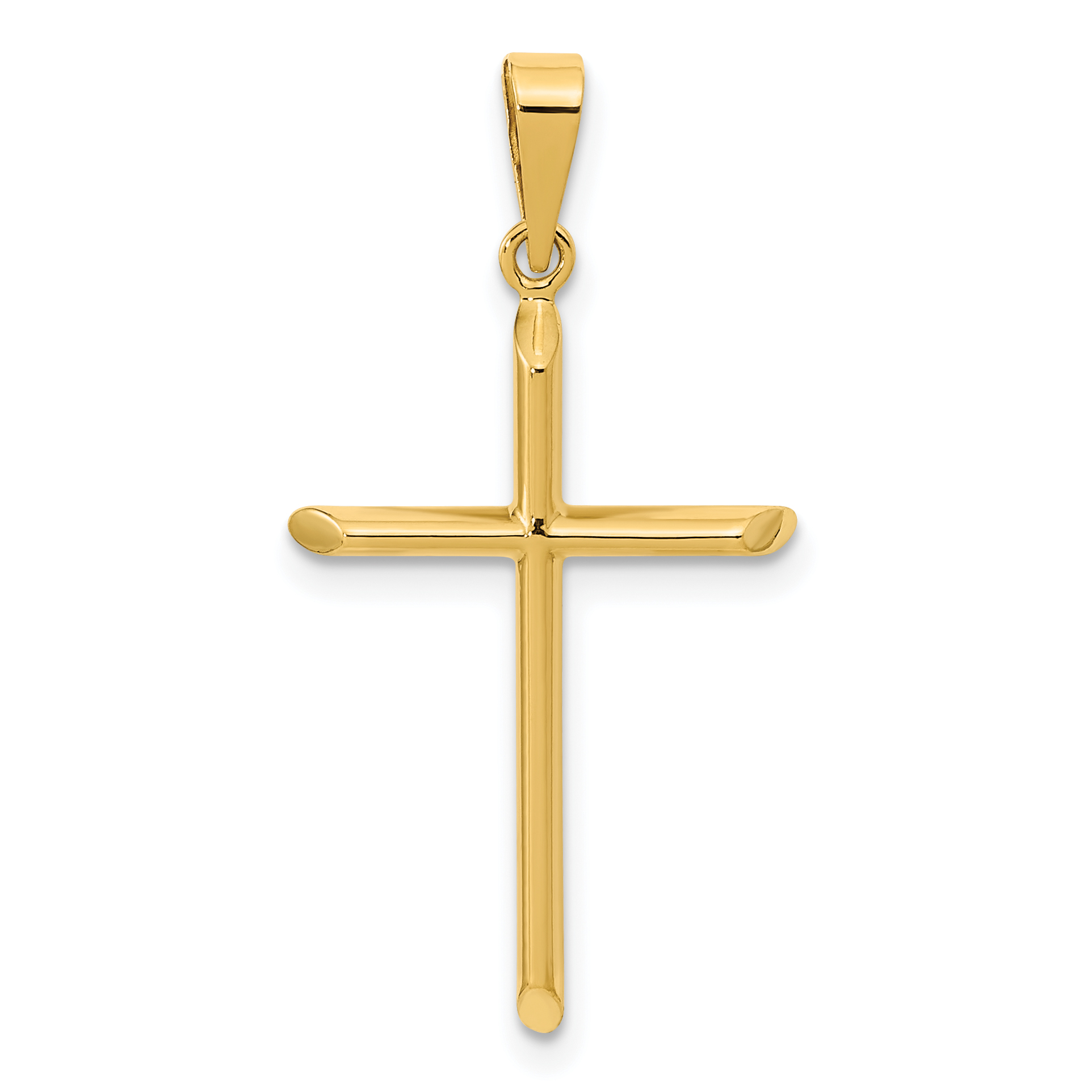 14K Polished Cross Pendant (XR1926)