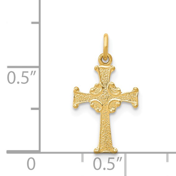 14k Celtic Cross Charm