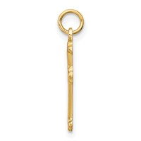 14K Yellow Gold Cross Charm view 2