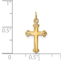 14K Yellow Gold Cross Charm view 3