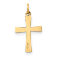 14K Yellow Gold Cross Charm view 4