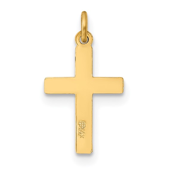 14k Small Cross Charm