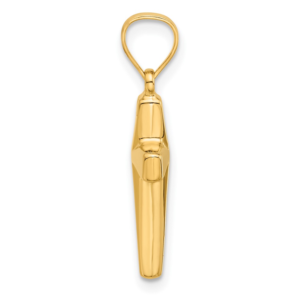 14K Polished Cross Pendant (XR2082)