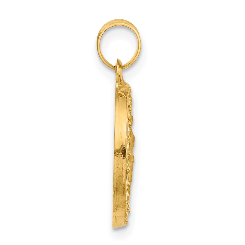 14K Hollow St. Christopher Medal (XR2136)