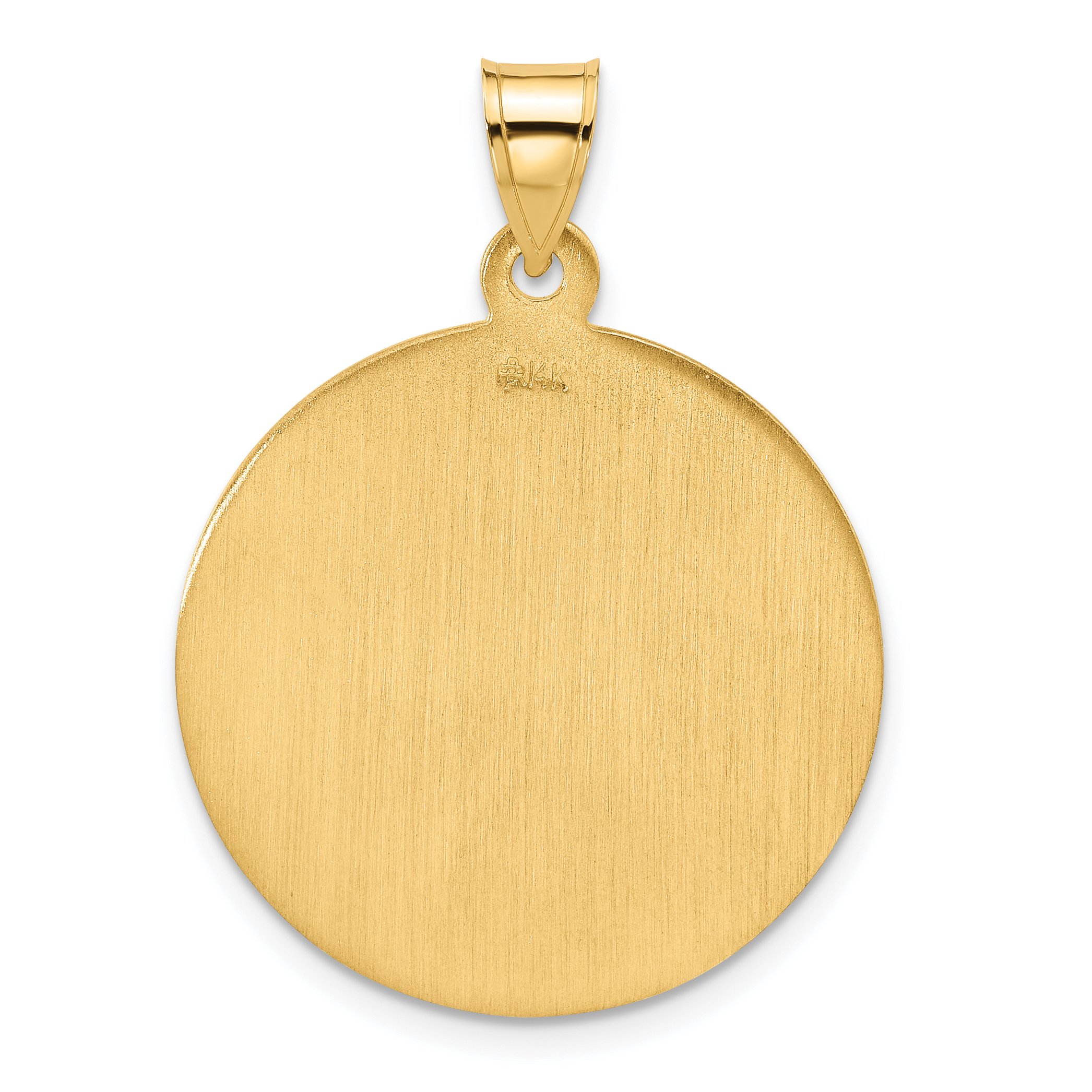 14k Polished and Satin Solid St. Christopher Medal | J.C.'s