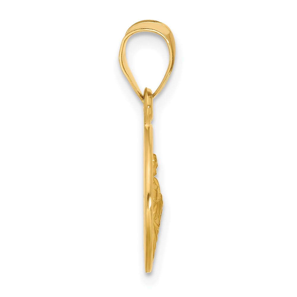 14k Polished and Satin Solid St Jude Thaddeus Medal (XR2145)