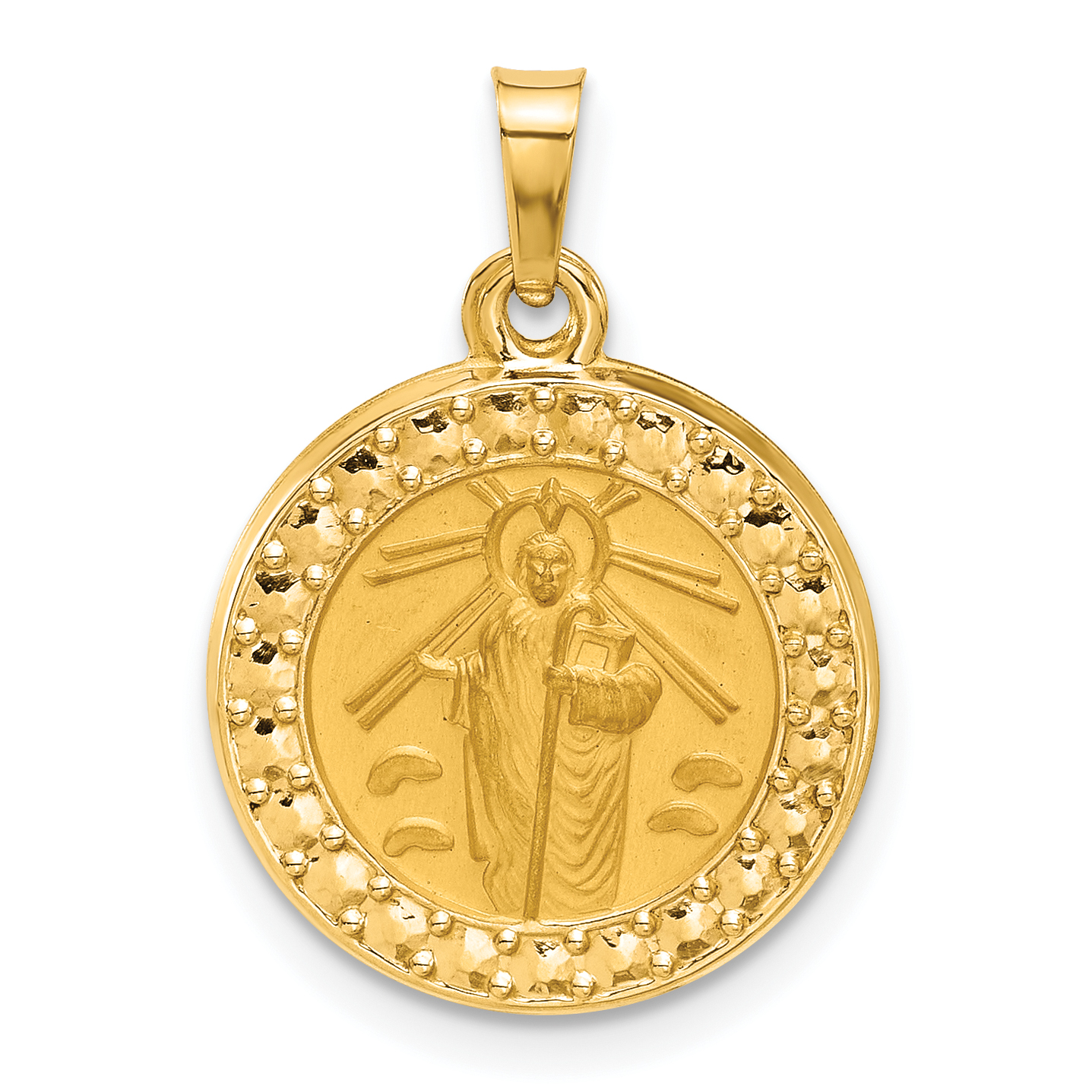 14K Hollow St. Jude Thaddeus Medal (XR2146)