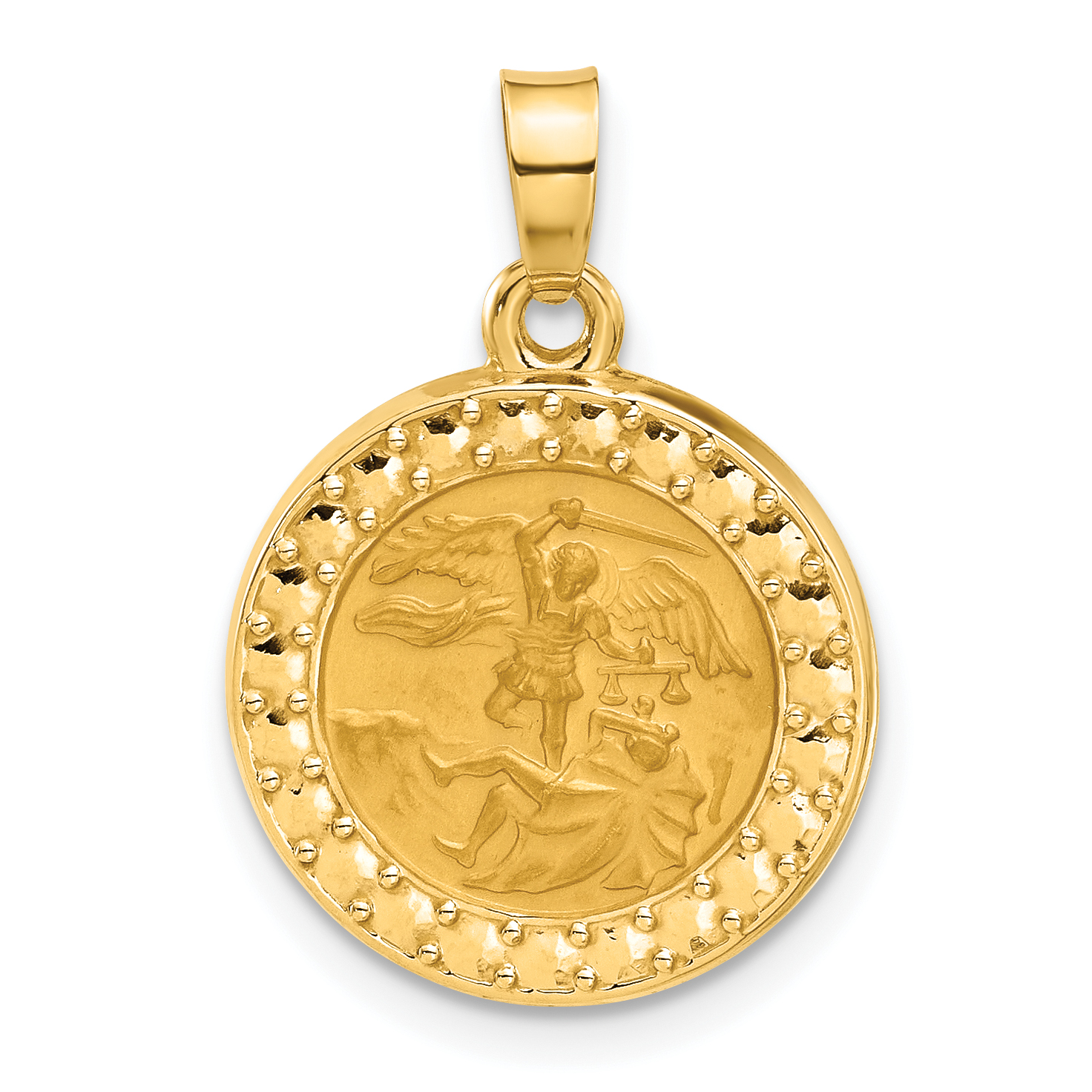 14K Hollow St. Michael Medal (XR2151)
