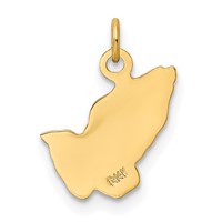 14K Yellow Gold Praying Hands Charm view 4
