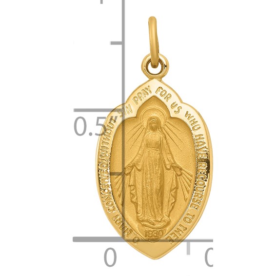 Gold Miraculous Medal Pendants
