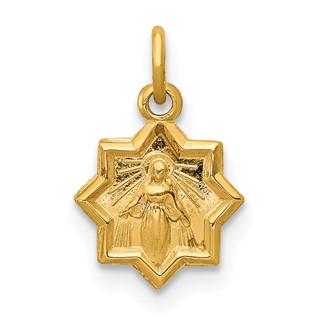 14k Blessed Virgin Mary Charm