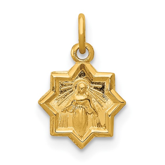 14k Blessed Virgin Mary Charm