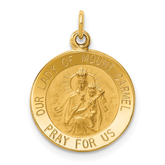 Gold Our Lady of Mt. Carmel Pendants